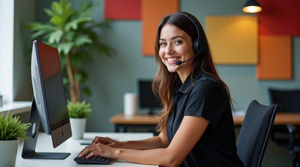 SA Holiday Lighting office staff and admin personnel collaborating on festive lighting designs and installations.