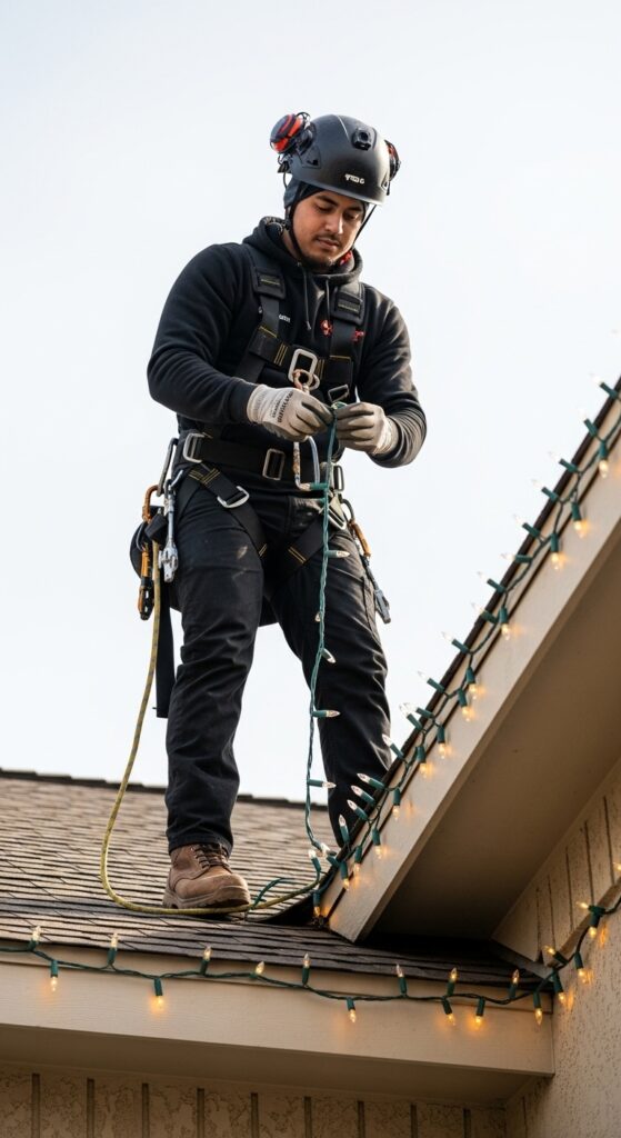 Licensed and insured holiday lighting company in Helotes, Texas offering professional Christmas decoration services