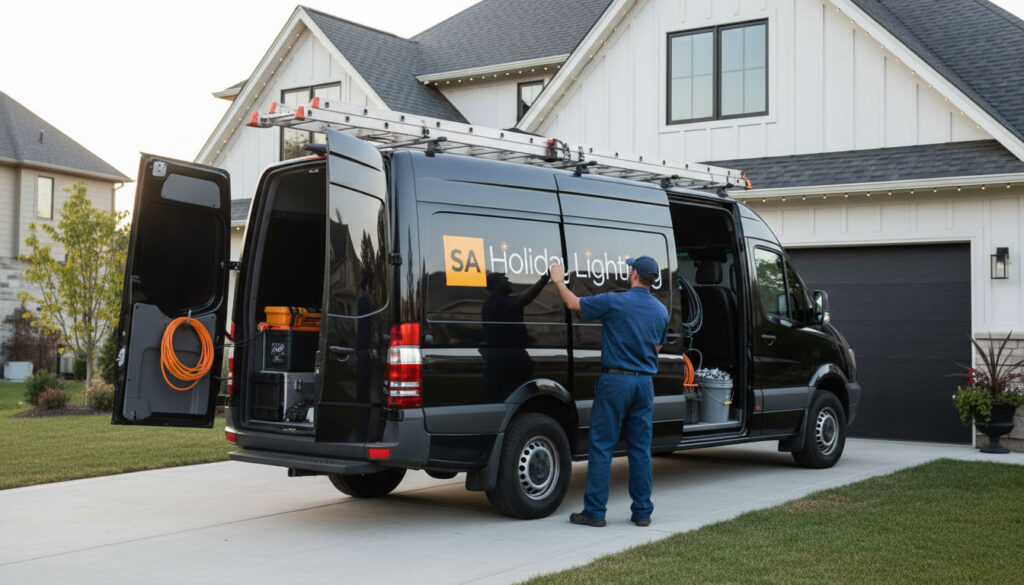 Eliminate annual installation with permanent holiday lights in San Antonio