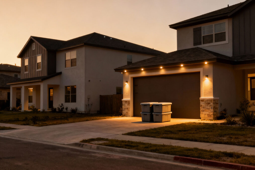 Organized holiday light storage solutions in San Antonio neighborhood preparing for festive season